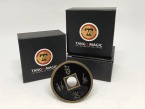 Dollar Size Chinese Coin (Black) by Tango (CH029) 1 Dollar Size Chinese Coin (Black) by Tango (CH029) – article de magie | Abracadabreizh