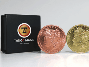 Replica Golden Morgan Hopping Half (Gimmicks and Online Instructions) by Tango Magic - Trick – article de magie | Abracadabreizh