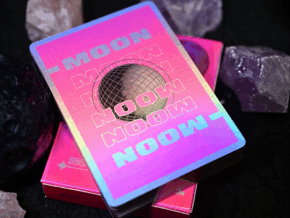 Moon (Pink Holo) Playing Cards