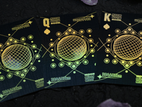 Moon (Black Holo) Playing Cards