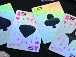 Moon (White Holo) Playing Cards