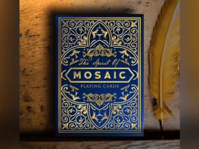 Carte à jouer Mosaic (Bleu) pour magie et illusion.