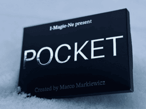 Boîte de magie Pocket rouge pour tours de magie rapides et impressionnants.