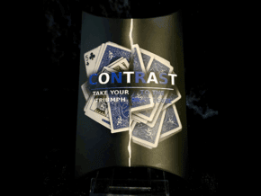 Jeu de cartes Contraste Rouge pour magie et illusions.