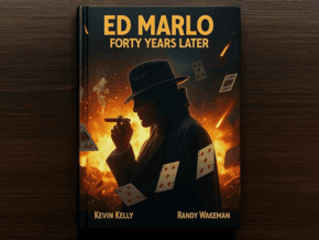 Livre de magie sur Ed Marlo, magicien célèbre, avec illustrations et techniques.