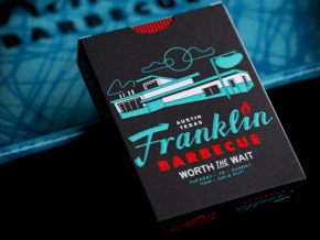FRANKLIN BBQ RETRO BLACK PLAYING CARDS