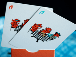 FRANKLIN BBQ CLASSIC ORANGE PLAYING CARDS