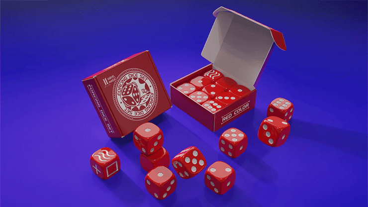 Forcing Dice Set by IARVEL Magic (Red) 1 Dés forcés rouges pour magie, idéal pour illusions et tours de magie.