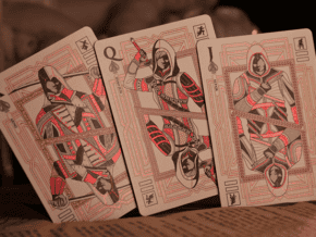 Assassin&rsquo;s Creed Legacy Version 2 Garnet (Hidden Blade Black) Playing Cards
