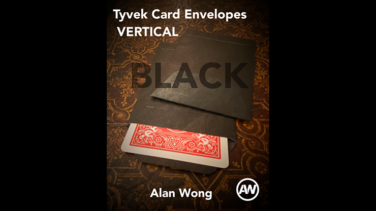 Tyvek VERTICAL Envelopes BLACK (10 pk.) by Alan Wong - Trick 1 Tyvek VERTICAL Envelopes BLACK (10 pk.) by Alan Wong - Trick