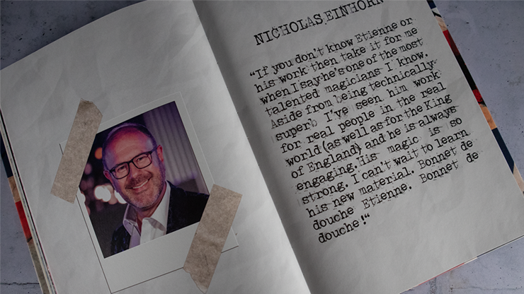 Never Mind the Bollocks by Etienne Pradier 2 Illusion magique "Never Mind the Bollocks" par Etienne Pradier, présenté dans un livre ouvert.