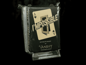 Jeu de cartes de magie "I'MPOSSIBLE" par Vanshy, parfait pour les illusions et tours de magie.