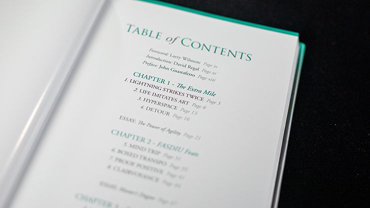Final Degree by John Guastaferro 6 Carte de contenu pour "Final Degree" de John Guastaferro, montrant un tableau avec chapitres et sect.