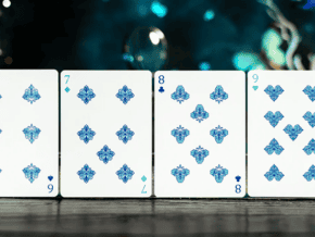 Prism Blue Morpho Playing Cards by TCC Fashion