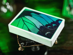 Emerald Green Morpho Playing Cards by TCC Fashion
