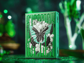 Emerald Green Morpho Playing Cards by TCC Fashion – article de magie | Abracadabreizh