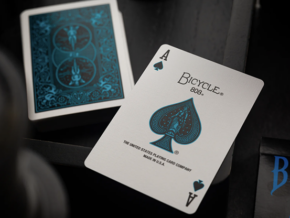 Bicycle Cool Blue Neon Rider Back Playing Cards