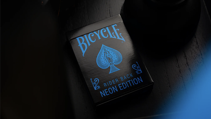 Bicycle Cool Blue Neon Rider Back Playing Cards 1 Bicycle Cool Blue Neon Rider Back Playing Cards