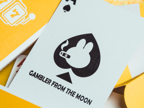 Gilded Milk Casino Deck (Silver) by Bacon Playing Card Company