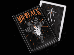 Mr. Black V1 (Black) Playing Cards – article de magie | Abracadabreizh
