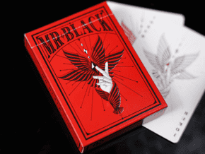 Mr. Black V1 (Red) Playing Cards – article de magie | Abracadabreizh