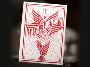 Mr. Black V2 (Red) Playing Cards – article de magie | Abracadabreizh