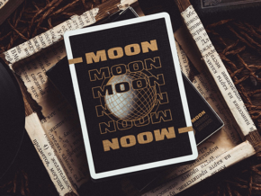 Moon (Black) Playing Cards