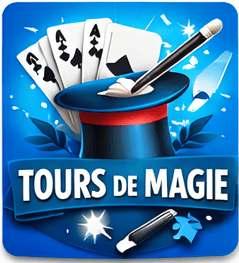 Jeu de cartes et baguette pour tour de magie, idéal pour les magiciens débutants et confirmés.