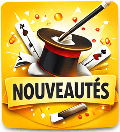 Chapeau de magicien avec baguette magique, symbole de magie et illusion, pour spectacles ou tours de.