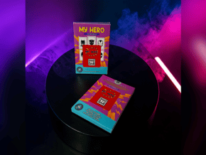 Pochette de magie "My Hero" avec carte et accessoires pour tours de magie.