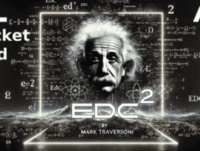 Pochette de magie XL Edc2 avec image d'Einstein pour illusion et divertissement.