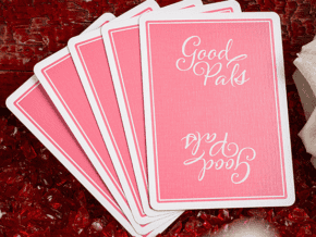 Good Pals Valentine&rsquo;s Pink Playing Cards