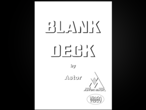 Blank Deck by Astor – article de magie | Abracadabreizh