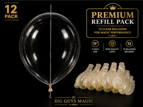 Ballons en latex pour magie, pack de 12.