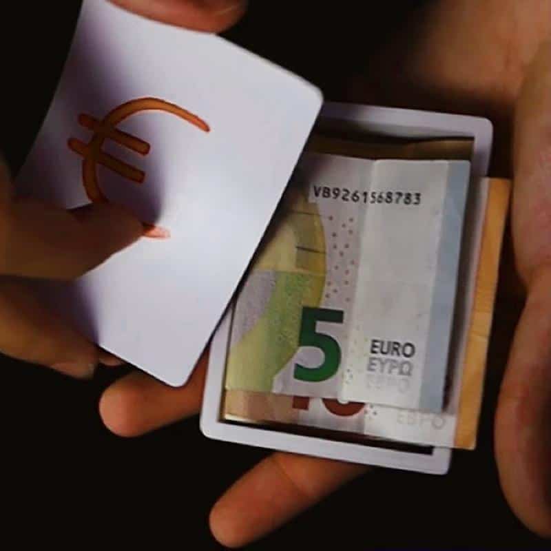3 Deck by Crazy Jokers 5 Cartes à jouer avec symbole euro, pour magie ou illusion.