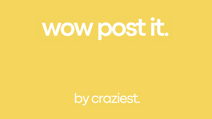 WOW Post-it by Craziest 1 WOW Post-it by Craziest