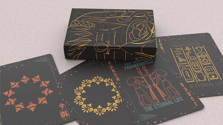 Frankenstein Series Egypt Edition (Gilded) Playing Cards 3 Frankenstein Series Egypt Edition (Gilded) Playing Cards – Image 3