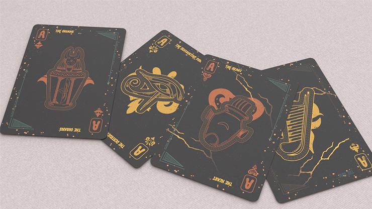 Frankenstein Series Egypt Edition (Gilded) Playing Cards 4 Frankenstein Series Egypt Edition (Gilded) Playing Cards – Image 4