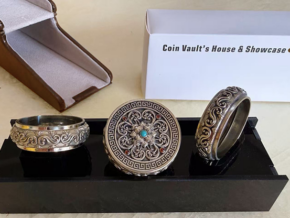 Coin Vault Case and Display Set (Brown)