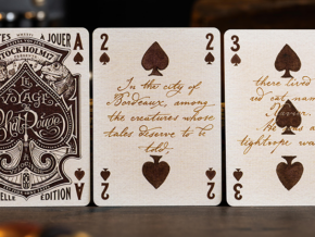 Le Voyage Du Chat Rouge Playing Cards by Stockholm17