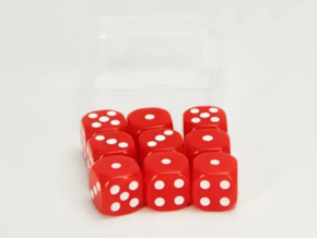 Forcing Cup Dice Set (Red) by Magic Express – article de magie | Abracadabreizh