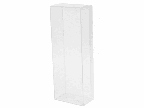Boîte en plastique transparente pour 4 paquets de cartes de magie.