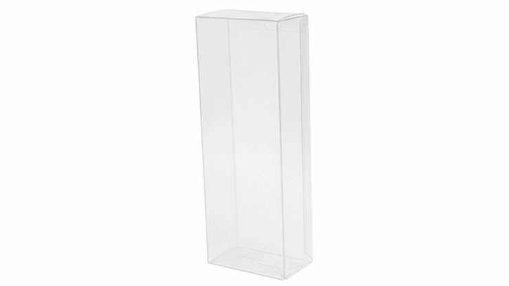 Boîte en plastique transparente pour 4 paquets de cartes de magie.