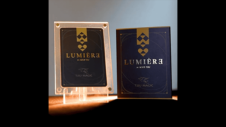 Cartes à jouer Lumière (Bleu) avec boîte de présentation.