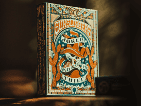 Gunslingers Poker (Blue) Playing Cards – article de magie | Abracadabreizh