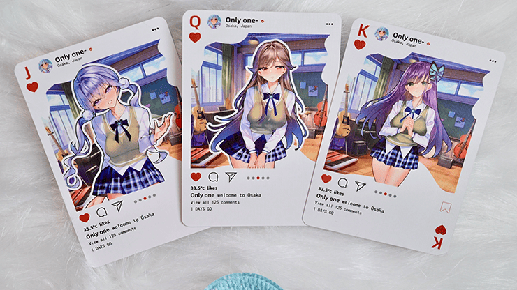 Sweet Cosplay Show - Azure Summer Playing Cards – Image 3