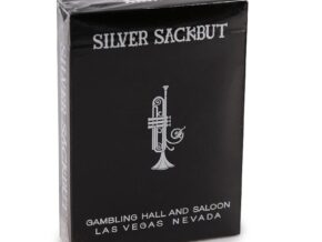 Silver Sackbut Playing Cards - Black – article de magie | Abracadabreizh