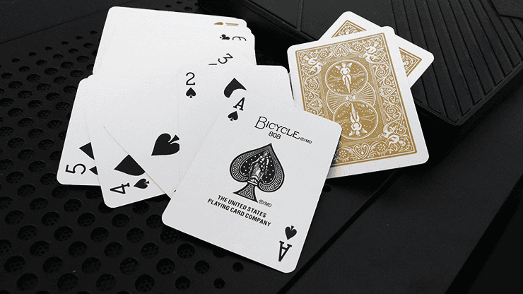 Mini Bicycle Cards (Gold) – Image 3