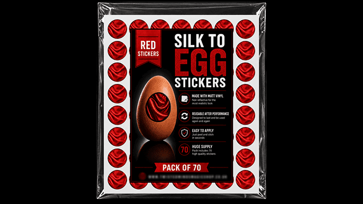 Silk to Egg Stickers (RED) Pack of 70 – Image 2