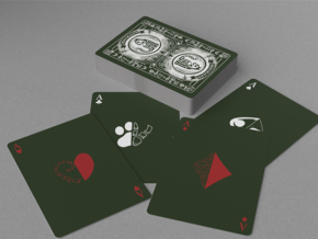 Schrodinger’s Cat: Alive Green Edition Playing Cards